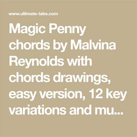 Malvina Reynolds' Magic Penny and Its Influence on Activism